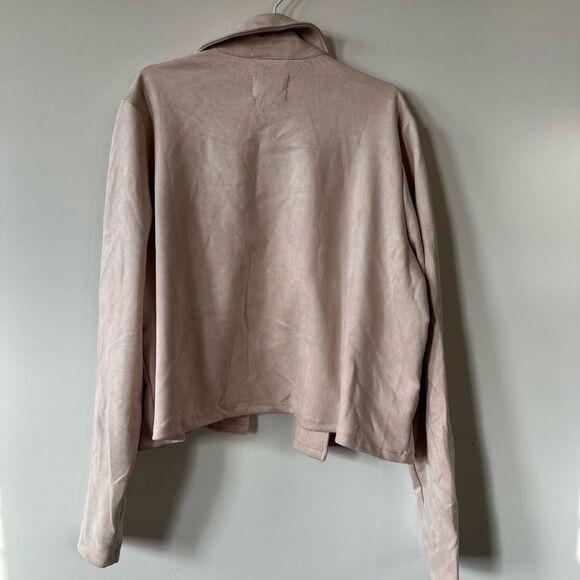 Ookie & Lala Faux Suede Pink Jacket size XL - Picture 9 of 11